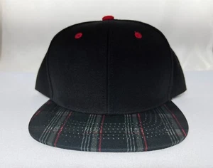 GTI MK7 Style Red Plaid Custom Printed Snapback Cap - Picture 1 of 5
