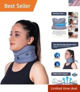 Adjustable Unisex Cervical Collar for Neck Strain Recovery - Soft Support - Picture 1 of 9