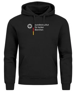 Hoodie Herren Spruch Bundesinstitut für lecker Bierchen Ersatz Tracht Pullover - Bild 1 von 3