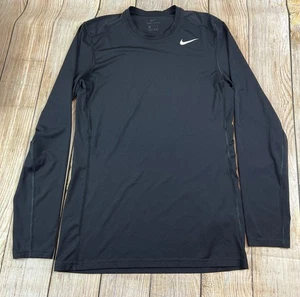 Herren Nike Dri Fit Basisschicht schwarz Langarmshirt Größe Small  - Bild 1 von 7