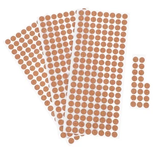  500pcs Non-Slip Cork Pads: 10mm Adhesive Round Furniture Protectors - - Picture 1 of 9