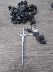 Huge Christian Rosary for Wall Door Church 9 Feet Long 7.75" Cross - Picture 1 of 12