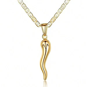 Fashion Women Classical Chili Necklace Pendant Silver Plated Jewelry - Picture 1 of 13