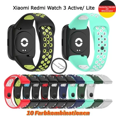 Xiaomi Redmi Watch 3 Active | Lite Uhrenarmband Silikon Mi Band Sport Smart Uhr - Bild 1 von 4