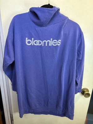 Винтажный Bloomies толстовка фиолетовый капот шеи туника мягкий - Изображение 1 из 4