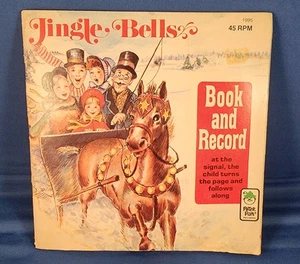 45 RPM Vinyl Record / Book Christmas "Jingle Bells" Peter Pan Label 1977 VG/VG - Imagen 1 de 4