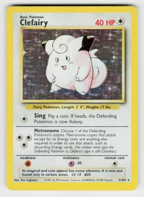 Base Set #005/102 Clefairy - Image 1 of 2