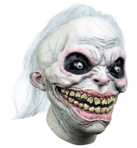 Abigail Creepypasta Horror Evil Monster Adult Mens Costume Overhead Mask & Hair - Picture 1 of 4