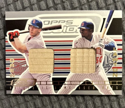 2001 Topps Fusion Double Feature Relics JD Drew Matt Lawton #DF8 - Image 1 of 2