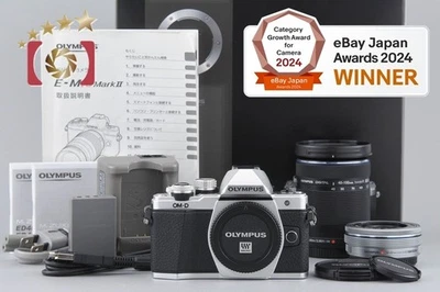 "Count 2,600" Olympus OM-D E-M10 Mark II Silver 16.1 MP 14-42 40-150 Lens w/ Box - Image 1 of 4