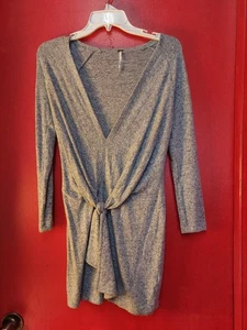 Vestido acogedor Free People jengibre corbata delantera talla XS - Imagen 1 de 5