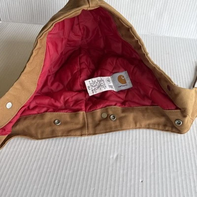 Edredón de lona marrón de repuesto con capucha Carhartt vintage forrado hecho en EE. UU. 6QLH Foto 1 de 4