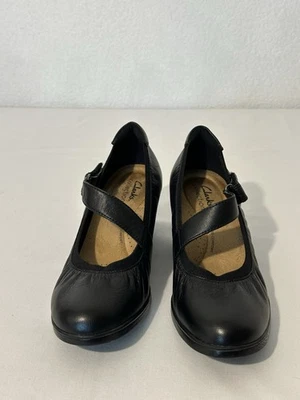 Clarks Collection Emily 2 Mabel Leather Mary Jane Heel 2” Shoe Size 7.5M - Image 1 of 4