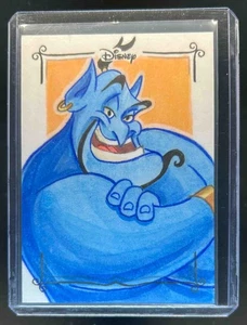 2025 Disney Wonder Genie Sketch Card Signed By Artist #1/1 - Picture 1 of 2