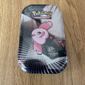Juego de cartas coleccionables Pokémon escarlata y violeta perno negro y llamarada blanca 1 mini lata *LISTO PARA ENVIAR - Imagen 1 de 2