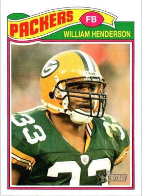 2005 Topps Heritage William Henderson #203 Green Bay Packers Football Card - Image 1 of 2