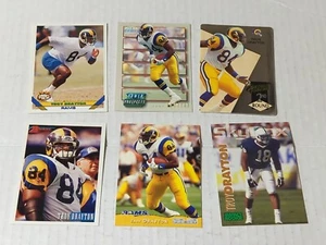 6 Different TROY DRAYTON Rookies! Rams! Penn State Nittany Lions! - Picture 1 of 7