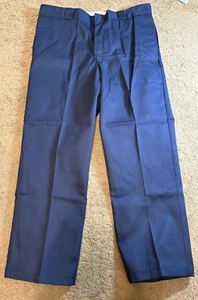 NWT Dickies Work Pants Mens 40x30 Navy Blue 874NV NEW Original Fit Flat Front - Picture 1 of 10