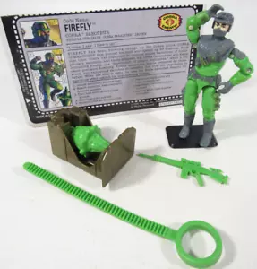 Vintage 1992 Hasbro GI Joe Firefly Figur 100% komplett mit Karteikarte - Top - Bild 1 von 8