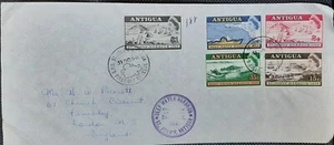 (ANT-201) ANTIGUA 1968 FDC Apertura del puerto de aguas profundas primer día de emisión - Imagen 1 de 2