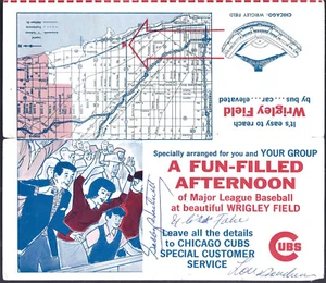 Gabby Hartnett Red Faber Lou Boudreau Autograph Cubs Wrigley Field Promo PSA DNA - Picture 1 of 2