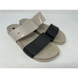 Melissa Jelly Sandals Womens size 10 Cosmic Slides 90s Y2K Slip On Beige Rubber - Picture 1 of 10