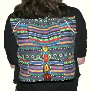 Hippie Boho de 60 Népal Thaï Tibétain Sac à Dos Trekking Randonnée Coloré à - Picture 1 of 1