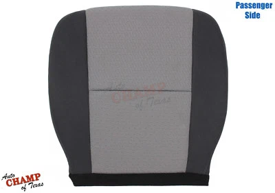 2013 2014 Chevy Silverado LS -Passenger Side Bottom Cloth Seat Cover Black/Gray - Image 1 of 4