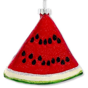 Adorno de vidrio soplado sandía - árbol de Navidad comida fruta decoración navideña - Imagen 1 de 5