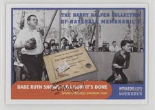 1999 Barry Halper Collection of Baseball Memorabilia Sotheby's Babe Ruth HOF