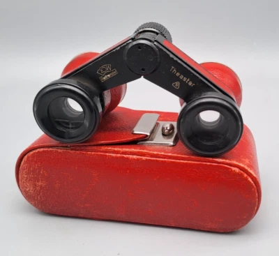 ROW Theastar DDR Opernglas Fernglas mit Etui Vintage Rathenow Breite ca. 9,5cm - Bild 1 von 4