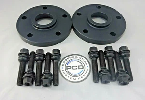 Paar 5x130 schwarze radnabenzentrische Distanzscheiben, 20 mm breit, 71,5 CB, 10 Schrauben PORSCHE BOXSTER - Bild 1 von 4