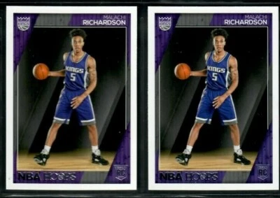 2X MALACHI RICHARDSON 2016 17 Panini Hoops Basketball RC ROOKIE #279 LOT Kings - Image 1 of 2