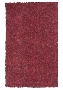 5' X 7' Red Heather Plain Indoor Area Rug - Picture 1 of 1