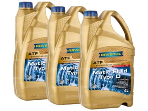 (9,73 EUR/l) 12 (3x4)Liter RAVENOL ATF Matic Fluid Type D Automatikgetriebeöl - Bild 1 von 1