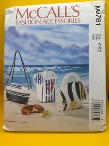 McCall's Pattern M6761 POCKETBOOKS UNIQUE FISH SHIP BOAT (SHIP) CABANA Lined - Picture 1 of 2