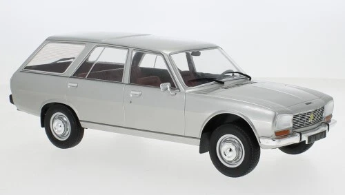 Miniature Voiture Auto 1:18 PEUGEOT 504 BREAK 1976 ARGENT Véhicules - Photo 1/1