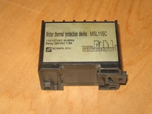 SCANFIL MSL115C DISPOSITIVO DI PROTEZIONE TERMICA MOTORE GRU 7.6A/250V 120VAC IN P5395 - Foto 1 di 3