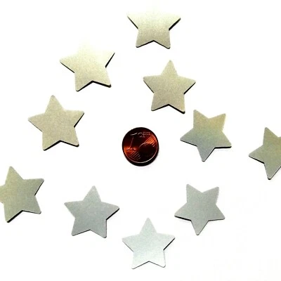 ORALITE Fahrradaufkleber Reflektierende Aufkleber Silber Stern Reflexfolie Reflektor