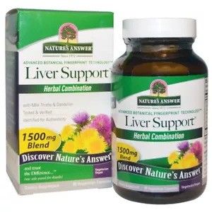 Liver Cleanse Detox with Goldenseal Root, Rhubarb, Red Clover | 90 Veg Capsule - Picture 1 of 3