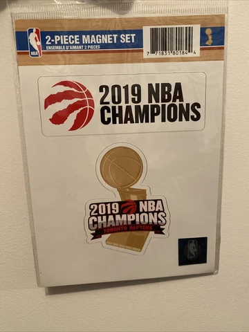NBA Toronto Raptors 2019 champions 2 piece magnet set Cover