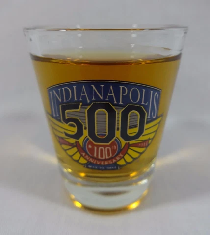 2011 Indianapolis 500 100th Anniversary Event Collector Shot Glass Indy Cover