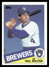 1985 Topps #522 Paul Molitor Milwaukee Brewers Baseball card