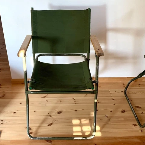 Rover Chair Original Broad Arrow Stamped 1987 Made of TOC Vintage British Army Cover