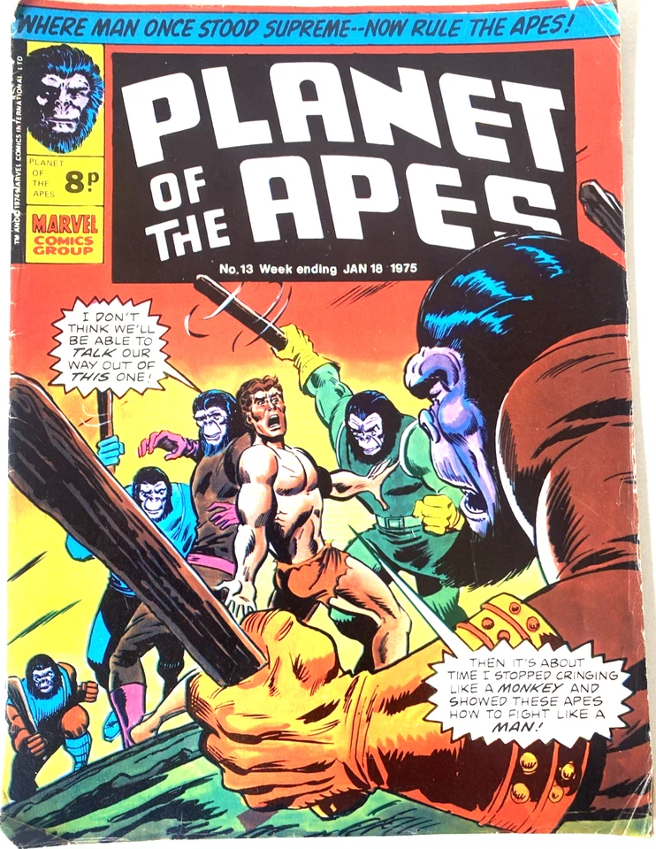 PLANET OF THE APES. JAN. 18TH 1975.  MARVEL UK MAGAZINE. - Image 1 of 4