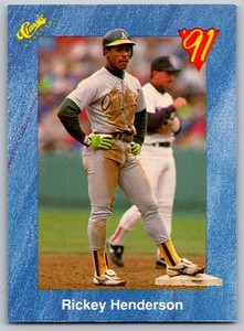 1991 Classic I Rickey Henderson Oakland Athletics #T72