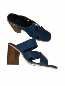 Sol Sana Riemchen-Sandalen Blockabsatz Damen Gr. 40 US 9 klobige Schuhe Sommer blau - Bild 1 von 12