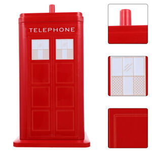  Tin Box Christmas Metal Cookie Tins Vintage Telephone Booth Container