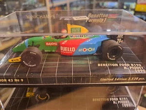 BENETTON FORD B190 N°20 PIQUET 1990 1/43 MINICHAMPS EDITION LIMITEE 1/3528 PCS - Foto 1 di 1