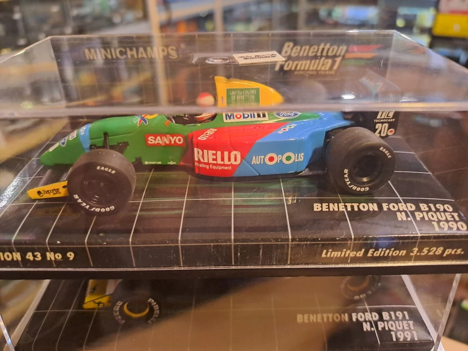BENETTON FORD B190 N°20 PIQUET 1990 1/43 MINICHAMPS EDITION LIMITEE 1/3528 PCS - Photo 1/1